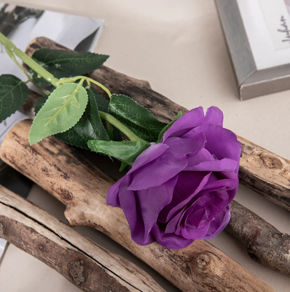 Троянда 52 см - фіолетова