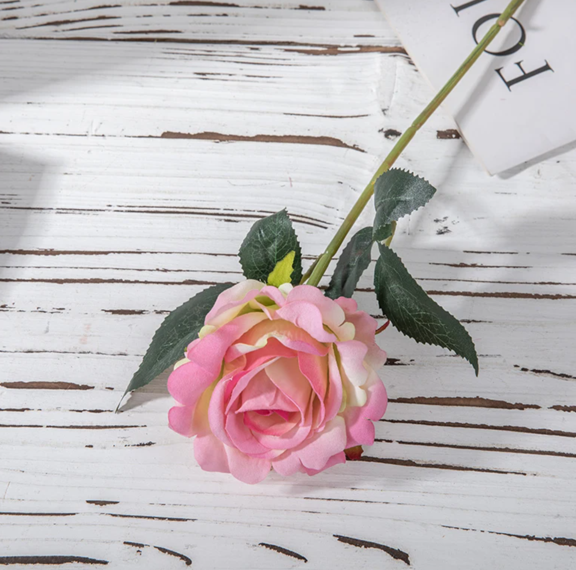 Троянда 30 см - ніжно рожева