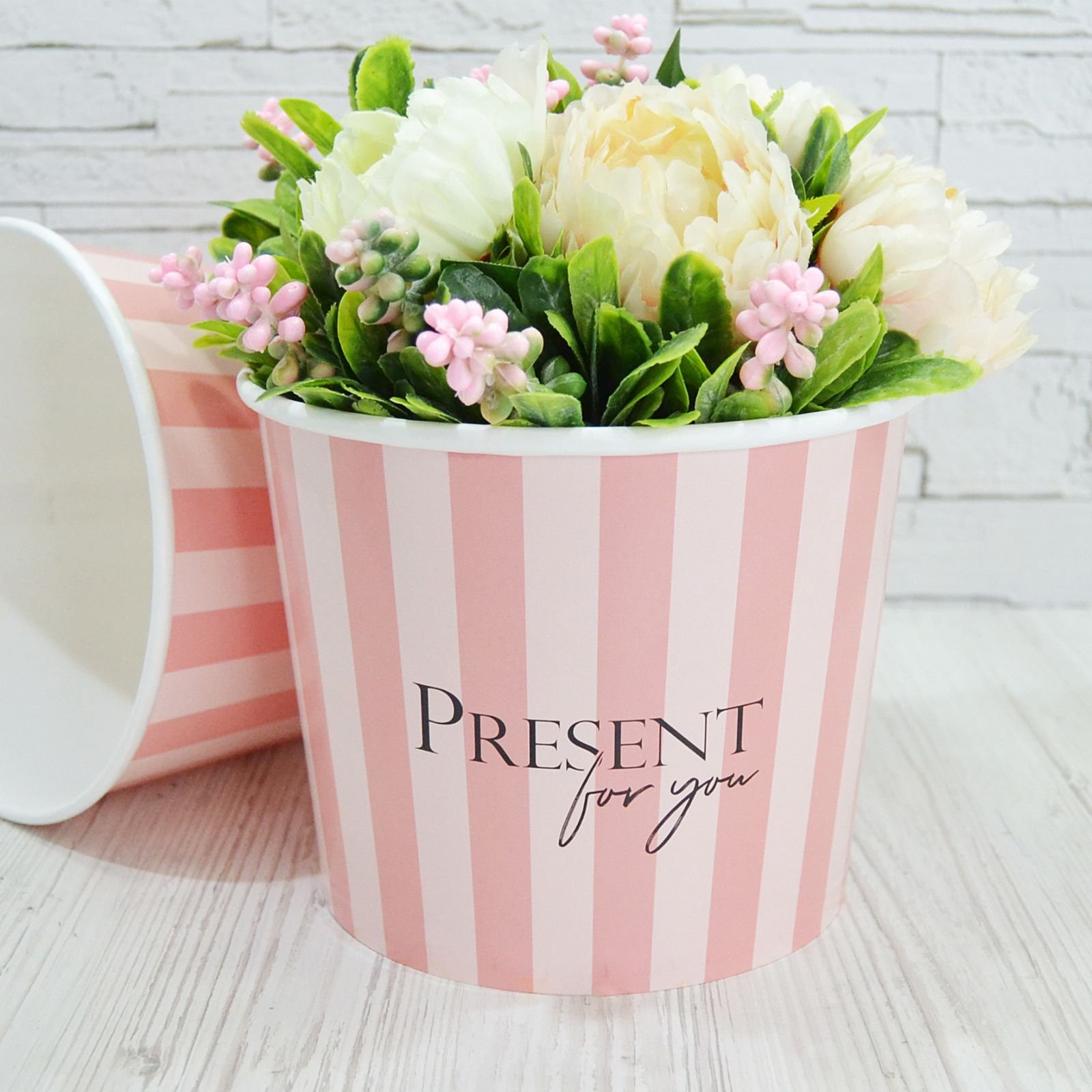 Стакан для квітів, розмір М - "Present for you"