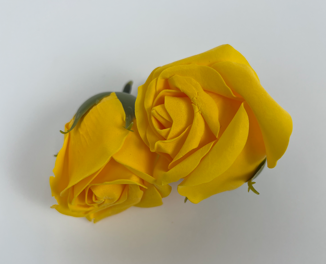 З ДЕФЕКТОМ Троянда з мила - А_6 жовта