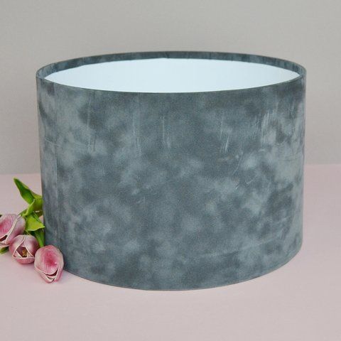 Оксамитова шляпна коробка, гігант, d30, h20, сіра