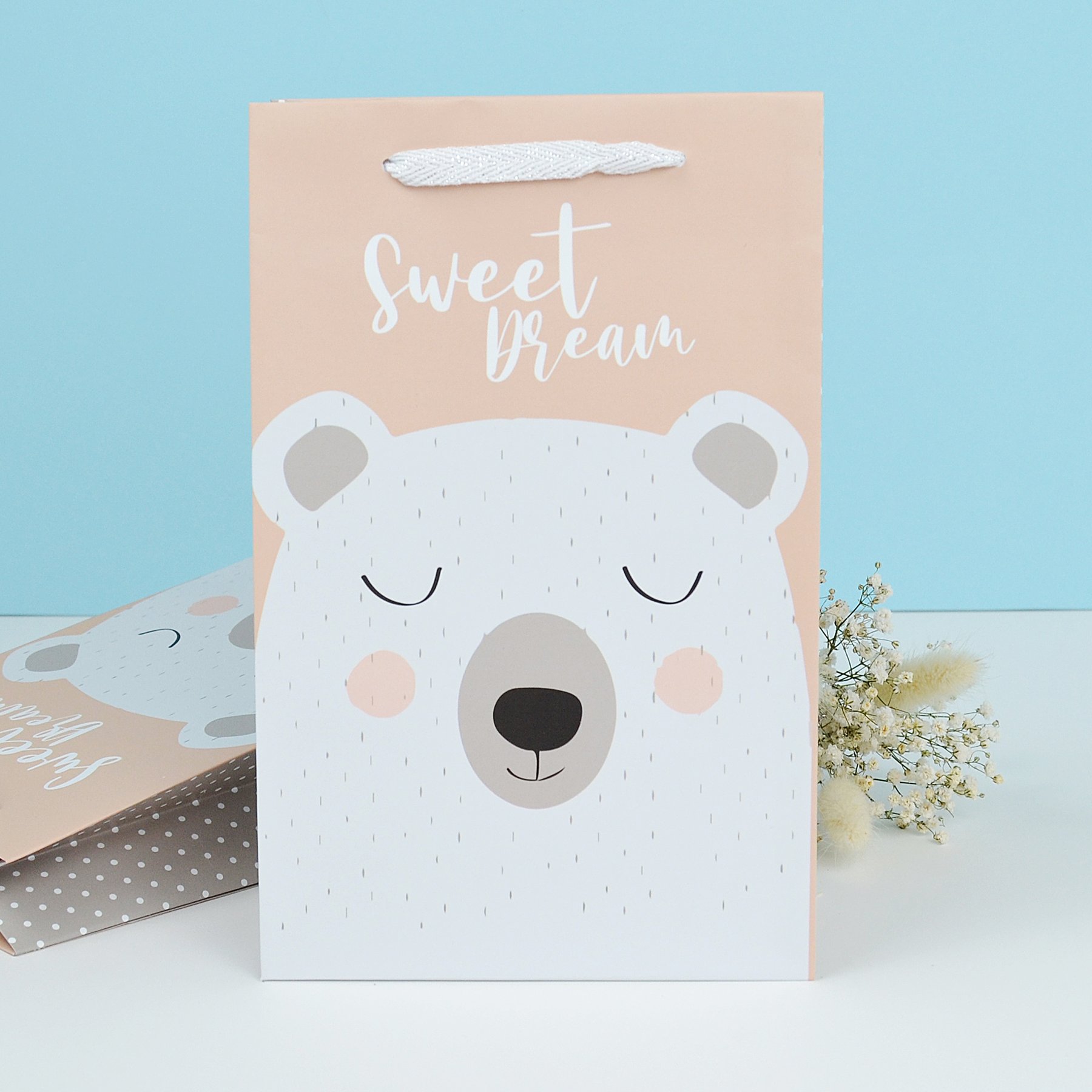 Пакет подарунковий, розмір S ламінований - " Sweet Dream" ведмедик