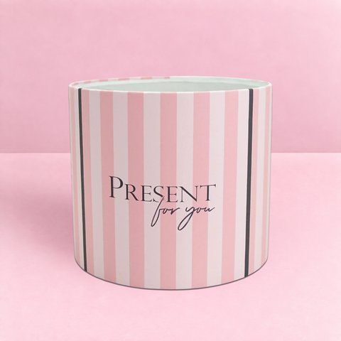 Шляпна коробка, D20 см &mdash; &laquo;present for you&raquo;