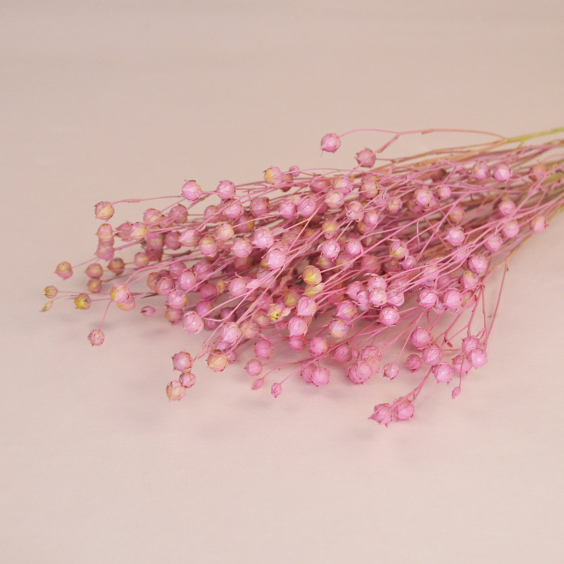 Льон натуральний - фарбований рожевий