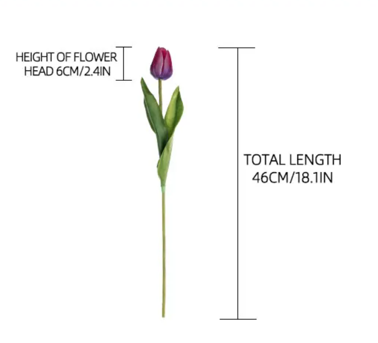 Тюльпан 46 см - оранжевий