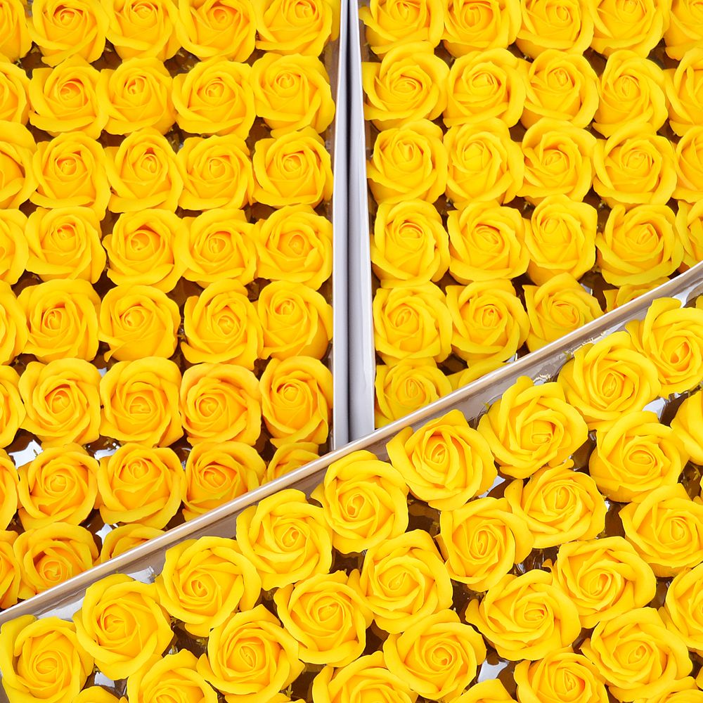 Набір мильних троянд - А_6 жовтий