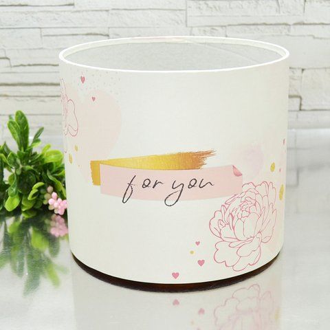 Шляпна коробка D20 - "for you" золото