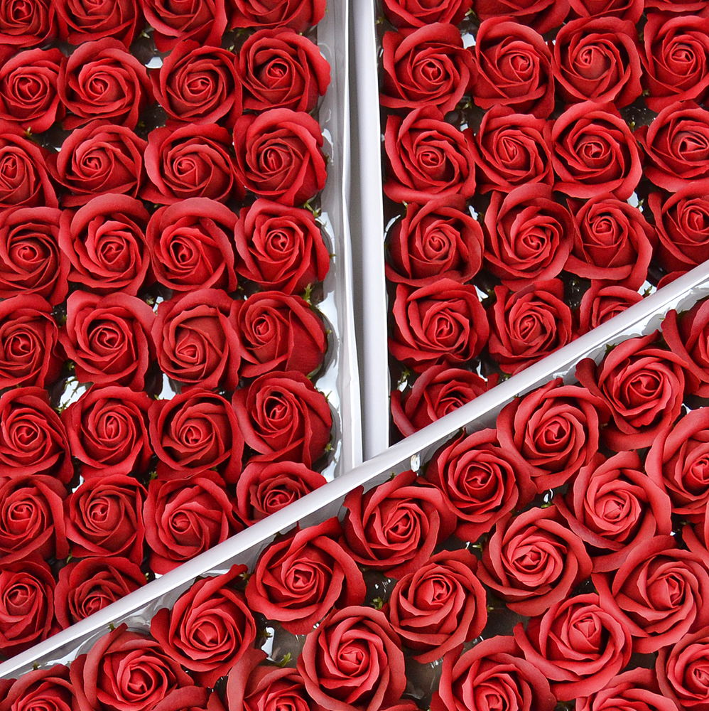 Троянда з мила - А_12 темно червона