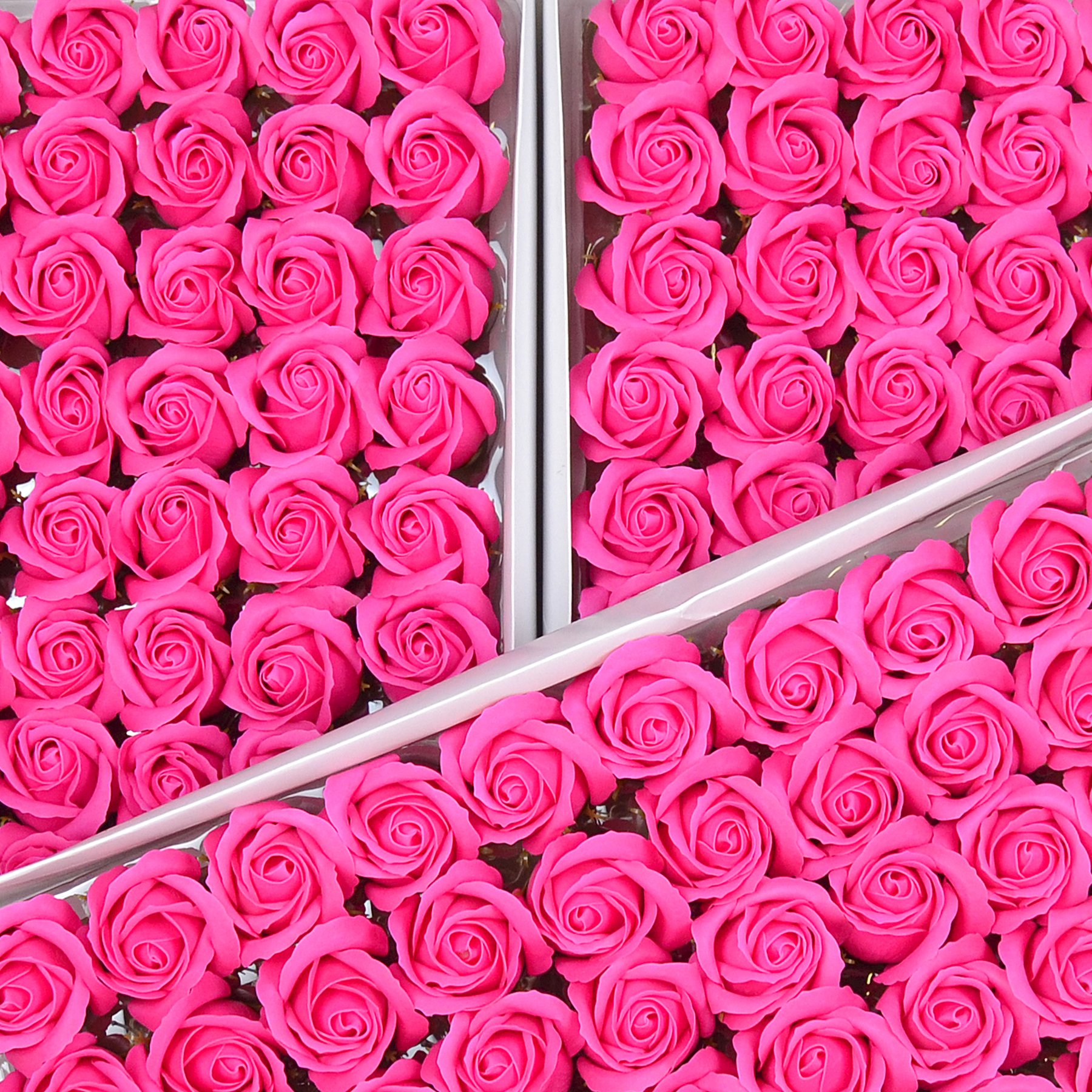 Набір мильних троянд - А_10 яскраво рожевий
