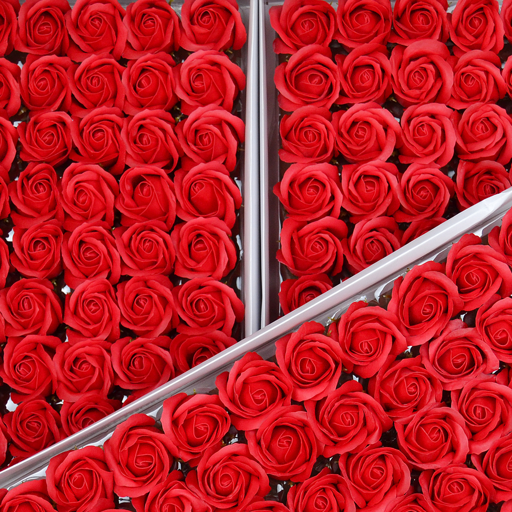 Набір мильних троянд - А_11 червоний