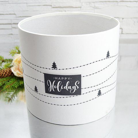 Шляпна коробка D20 - "Happy Holyday"