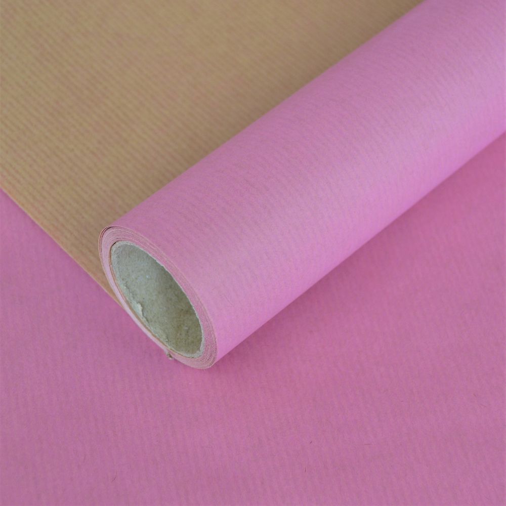 Крафт папір, двосторонній, рожевий