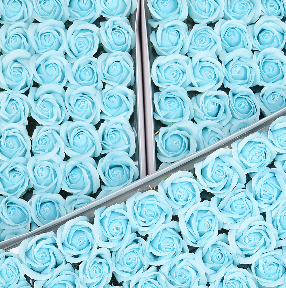 Набір мильних троянд - А_20 ніжно блакитний