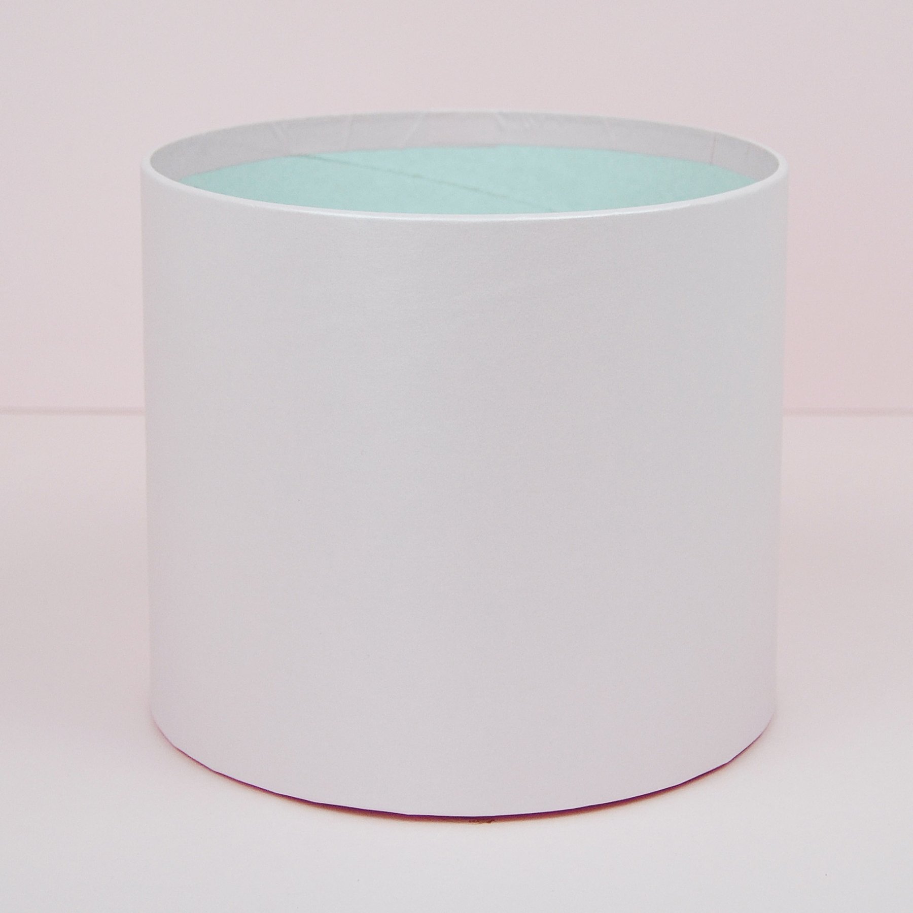 Шляпна коробка D20,  перламутрова - ніжно рожева