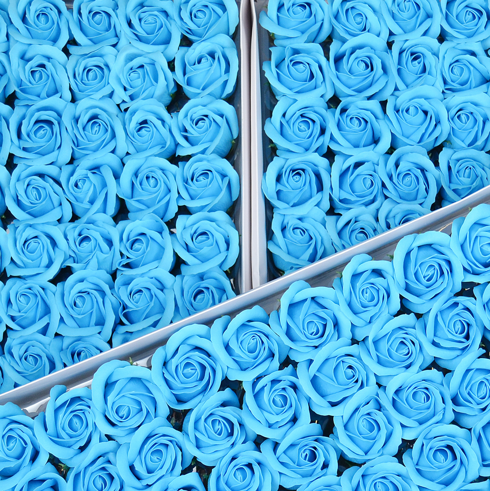 Набір мильних троянд - А_21 блакитний