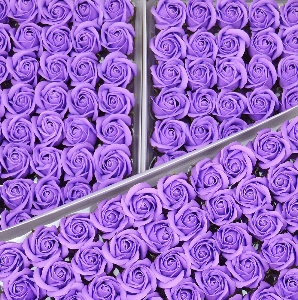 Набір мильних троянд - А_16 лавандовий
