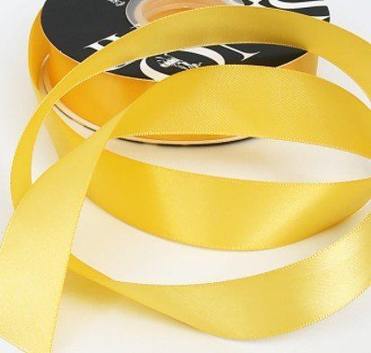 Атласна стрічка преміум, 25 мм - 052 Orange