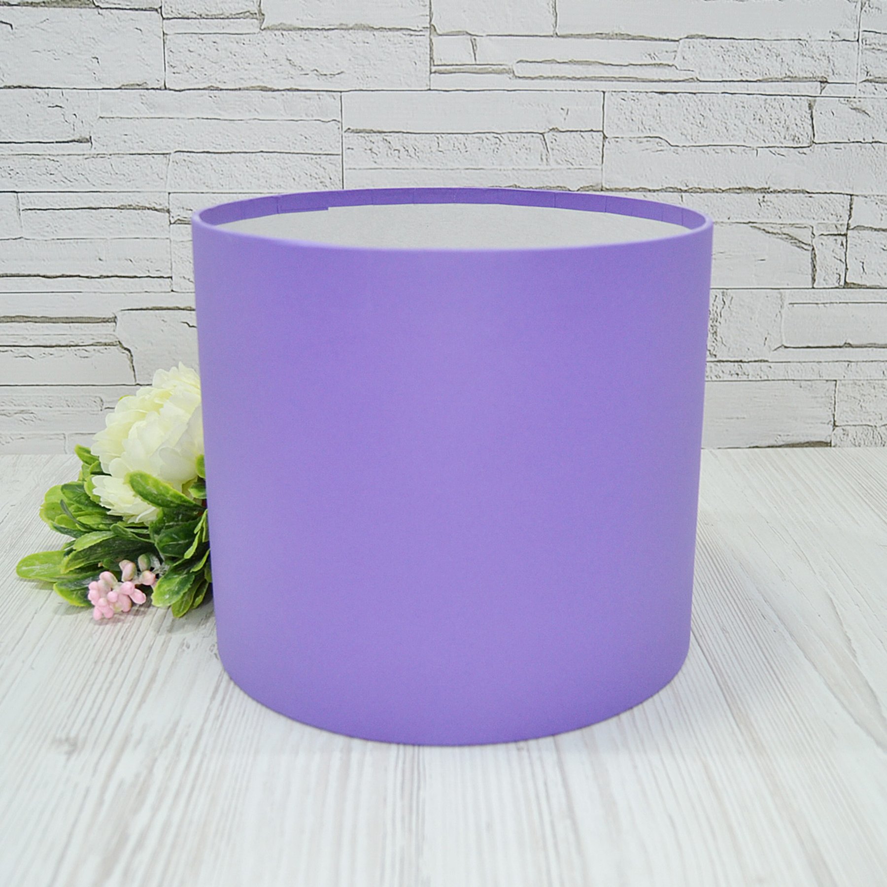 Шляпна коробка D20 вологостійка - фіолетова
