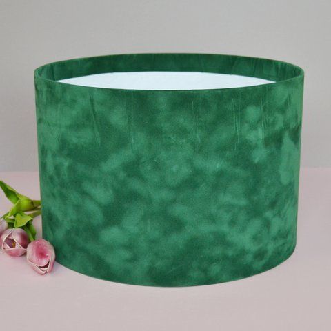 Оксамитова шляпна коробка, гігант, d30, h20, зелена