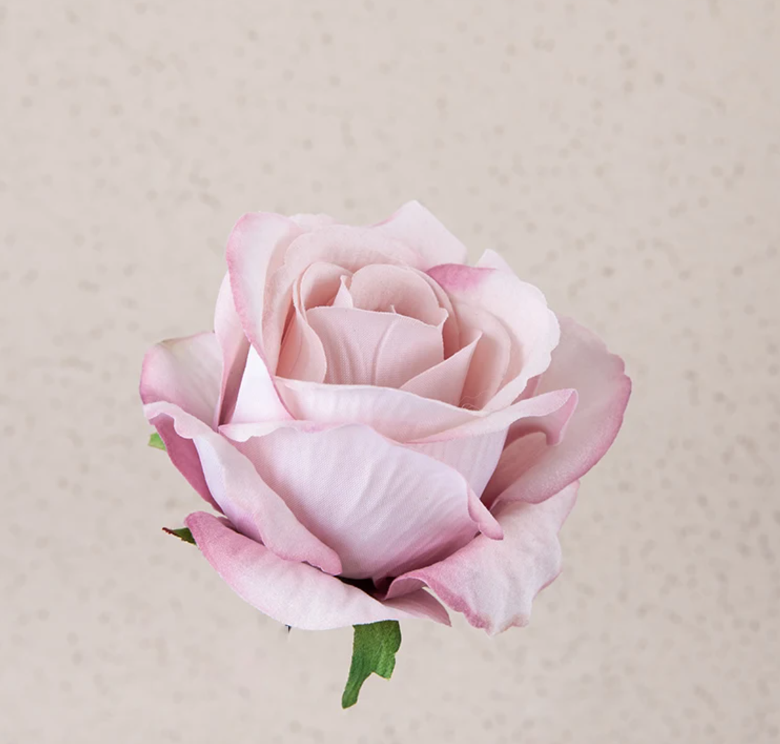 Головка троянди 8 см х 5,5 см - пудрова