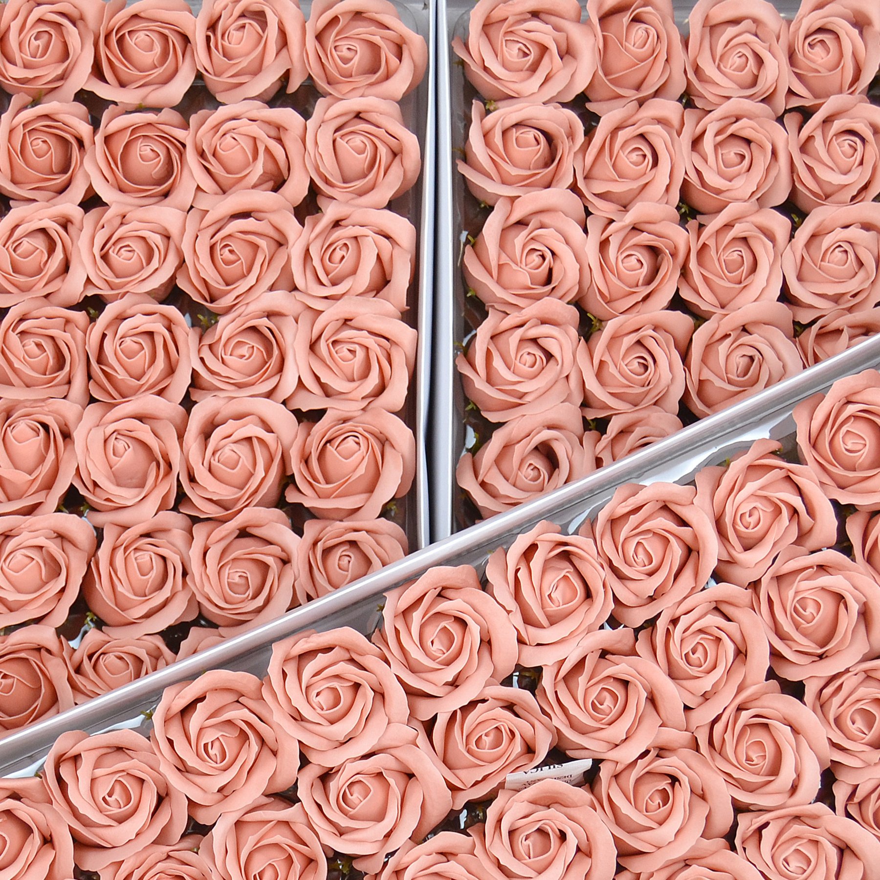Набір мильних троянд - HD33 бежевий