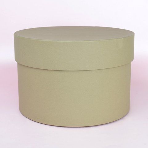 Шляпна коробка, гігант, з кришкою d 30, h 20 - мокко