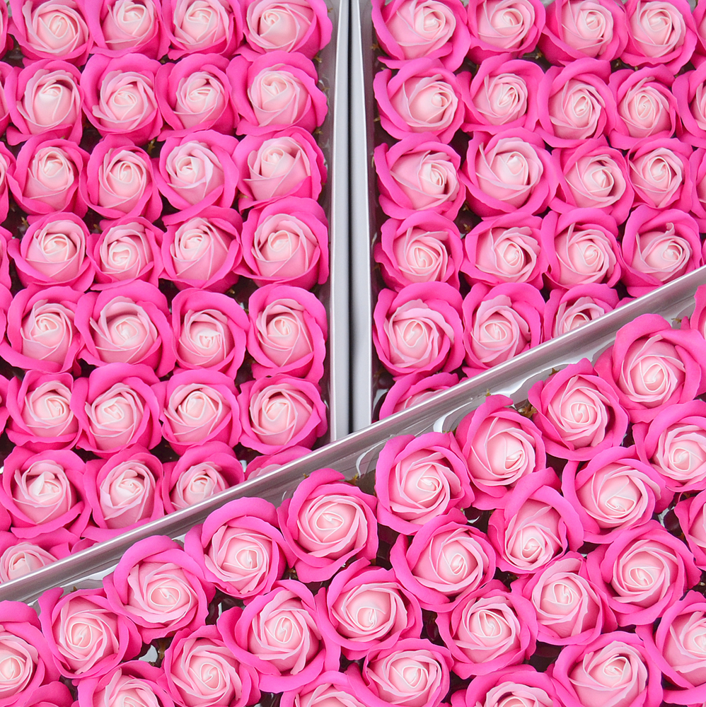 Набір мильних троянд - DUO-6 рожевий