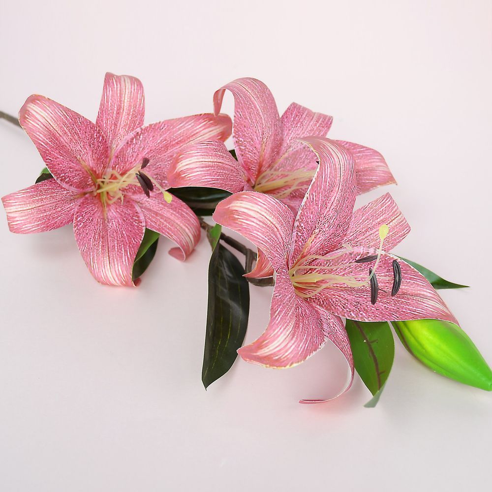 Лілія гілка рожева Pink L004-02 - 100 см