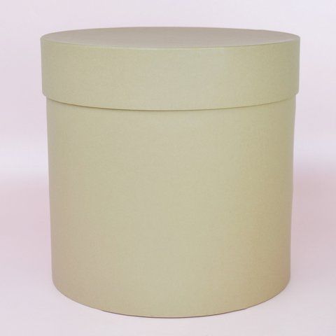 Шляпна коробка, гігант, з кришкою d 30, h 30 - мокко